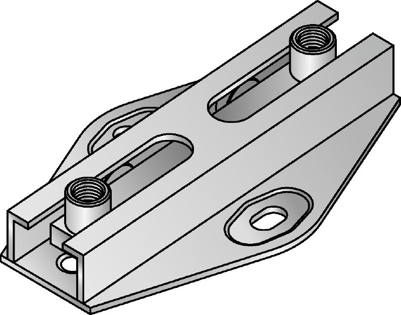 MRG-D6-R Rollengleiter (doppelt) Edelstahl-Doppelrollengleiter der Premium-Leistungsklasse für schwere Anwendungen in der Heizungs- und Kältetechnik