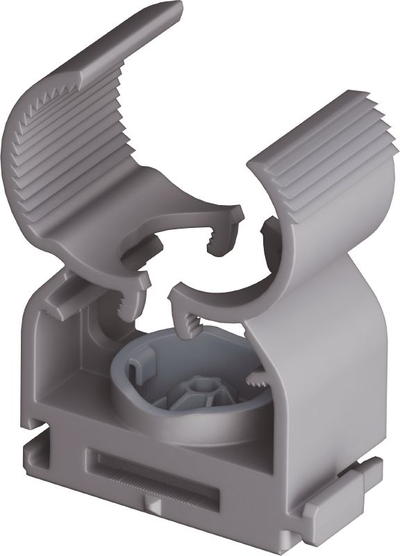 X-FC MX Multi-Clip Verstellbare Fixbride, optimiert für magazinierte Nägel und kompatibel mit einer Vielzahl von Befestigungsverfahren, Untergrundmaterialien und Rohrdurchmessern