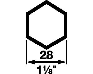 Werkzeuge in dieser Gruppe verwenden eine HEX28 Werkzeugaufnahme