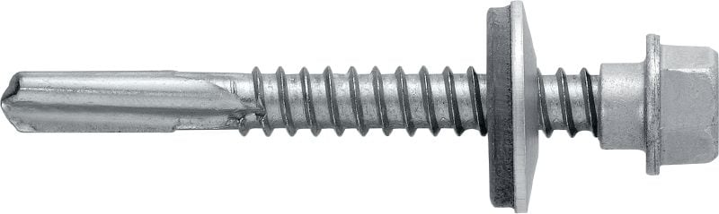 Metallbau-Selbstbohrschrauben S-MD75S Selbstbohrschraube (A2 rostfrei) mit 22-mm-Unterlegscheibe für dicke Metall-Metall-Befestigungen (bis 15 mm)