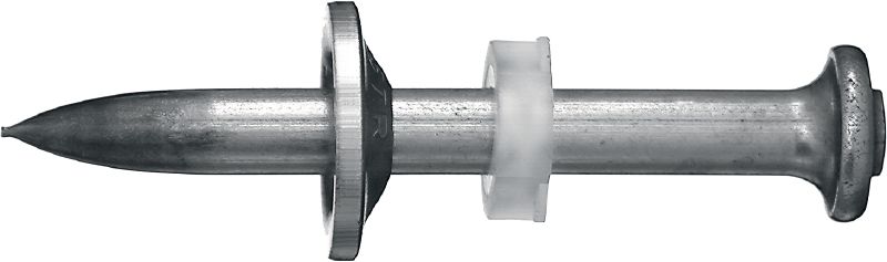 X-CR P8 S Nägel für Stahl/Beton mit Unterlegscheibe Edelstahl-Einzelnagel mit Stahl-Unterlegscheibe für Bolzensetzgeräte; für den Einsatz in Stahl und Beton in korrosiven Umgebungen
