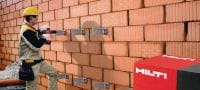Kunststoff-Schraubdübel HRD-HR Vormontierter Kunststoffdübel für Beton und Mauerwerk mit hoch korrosionsbeständiger Schraube (Edelstahl A4, Sechskantkopf) Anwendungen 1