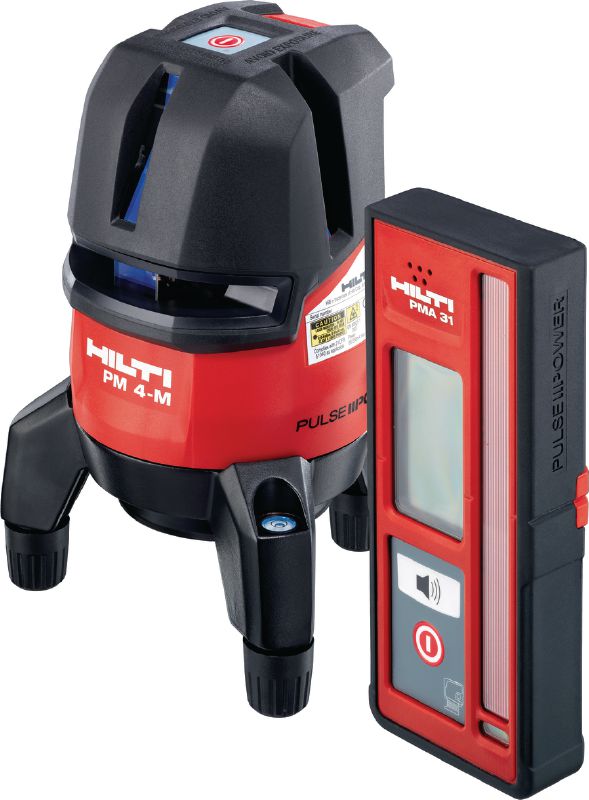 Multilinienlaser PM 4-M Multilinienlaser mit 3 Linien und Punktlaser zum Loten mit rotem Laserstrahl