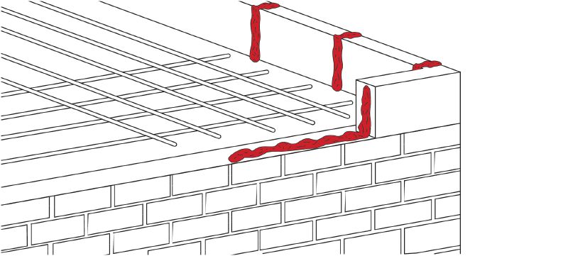 Füllschaum für Treppenstufen CF T 200 Extrem schnell aushärtender Zweikomponenten-Füllschaum für produktive Befestigungen von Treppenstufen Anwendungen 1