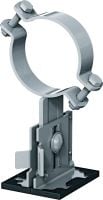 MP-PS 1-1 Rohrschuh Rohrschuh (OC) mit Höhen- und Neigungsverstellbarkeit für schwere industrielle Anwendungen im Aussenbereich mit Rohraussendurchmessern von 21-173 mm (1/2 bis 6)