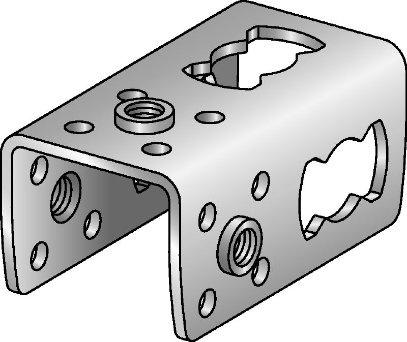 MQ3D Verbinder Galvanisch verzinkte Elemente für die Montage von 3D-Konstruktionen vor Ort