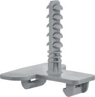 X-EA MX Steckanker Kunststoff-Steckdübel zum Verbinden von Kunststoff-Kabel-/Rohrschellen, Klemmen und Kabelbündelhaltern bei der Verankerung in Beton und Mauerwerk