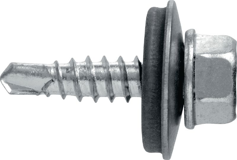 Metallbau-Selbstbohrschrauben S-MD 51 S Selbstbohrschraube (A2 rostfrei) mit 16-mm-Unterlegscheibe für dünne Metall–Metall-Befestigungen (bis 2 mm)