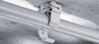 X-EKSC MX Rohrschelle Kunststofffixbride für Kabel/Rohre mit Klick-Design und Schnappverschluss zur Verwendung mit magazinierten Nägeln Anwendungen 3