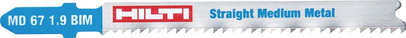 Stichsägeblatt für Metall (Bimetall) Premium-Stichsägeblatt für lange Lebensdauer und glatte Schnitte in mittelstarken Metallplatten (bis 6 mm)