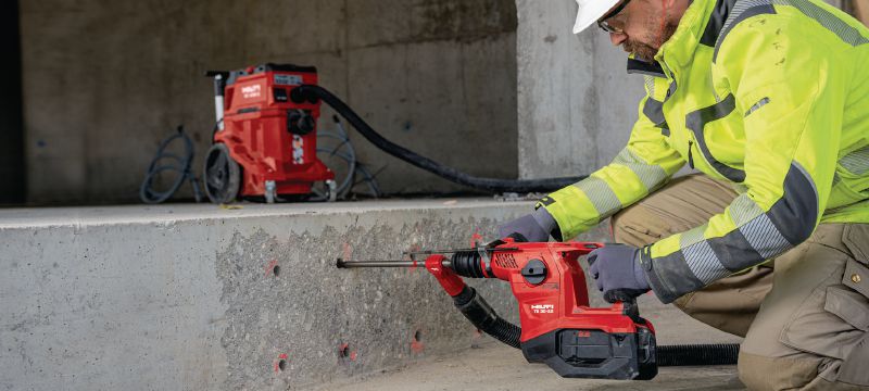 Akku-Bohrhammer TE 30-22 Leistungsstarker SDS Plus (TE-C) Akku-Bohrhammer mit aktiver Vibrationsreduktion und elektronischer Schnellabschaltung ATC zum Bohren und Meißeln in Beton (Nuron Akku-Plattform) Anwendungen 1