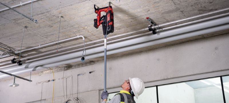 Akku-Bolzensetzgerät BX 3-ME-22 für Beton (Ausführung M&E) Bolzensetzgerät mit Nuron-Akku-Technologie zur Befestigung von Kabeln, Leerrohren und Gewindebolzen an Beton, Stahl und Mauerwerk (max. Nagellänge 42 mm│15/16) Anwendungen 1