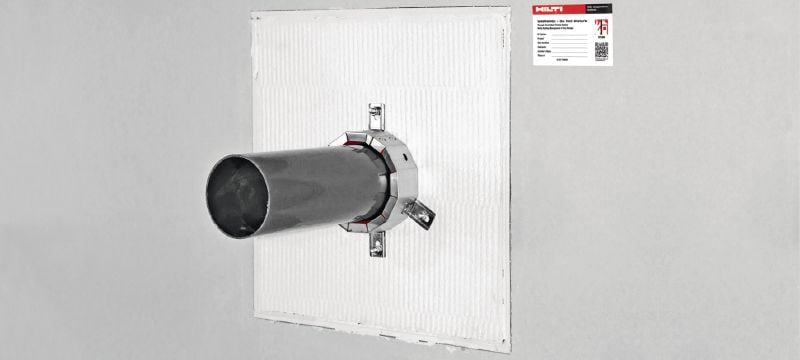 Brandschutzplatte CP 673 Brandschutzplattensystem mit breiter Zulassungsspektrum zur Abschottung mittlerer bis großer Öffnungen Anwendungen 1