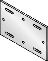 MIQB-S Grundplatte Feuerverzinkte Grundplatte zur Befestigung von MIQ Montageträgern auf Stahl