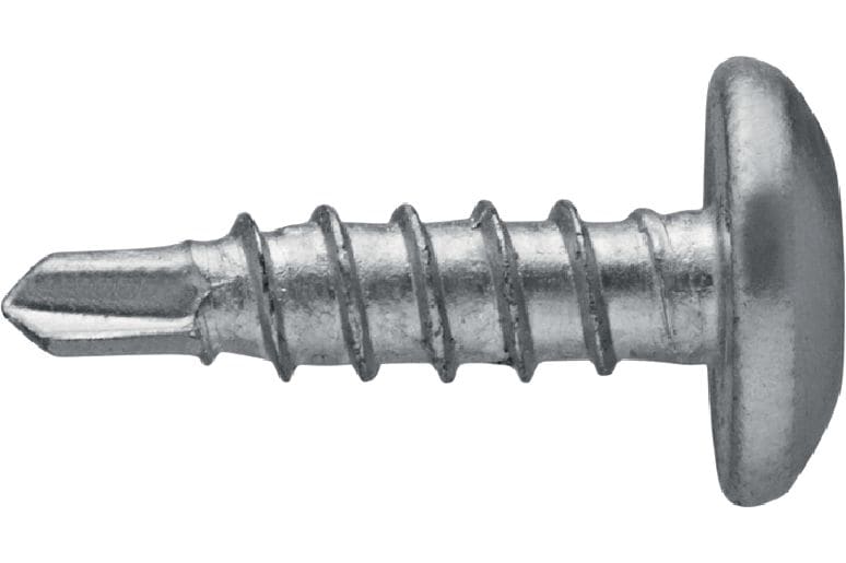 Metallbau-Selbstbohrschrauben S-MD 01 PS Selbstbohrschraube mit Linsenkopf (A2 rostfrei) ohne Unterlegscheibe für dünne Metall–Metall-Befestigungen (bis 3 mm)