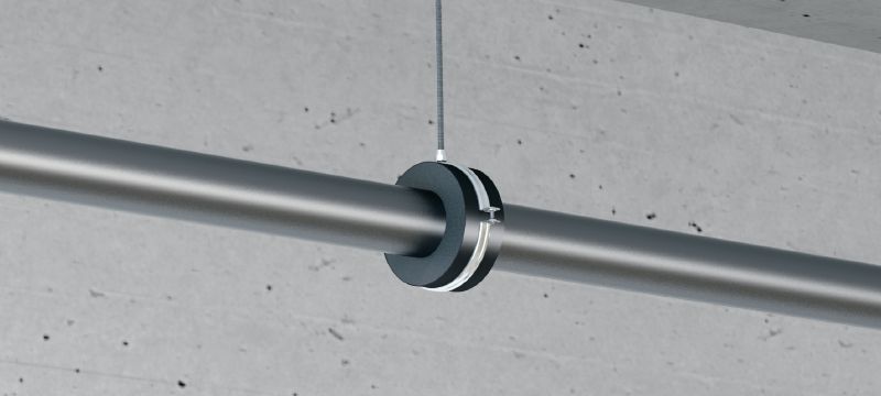 MRP-RPC Kälterohrschelle mit Schnellverschluss Verzinkte Rohrschelle für hohe Produktivität in Kältetechnik- und Kaltwasseranwendungen mit einer Dämmschichtstärke von 19 mm Anwendungen 1