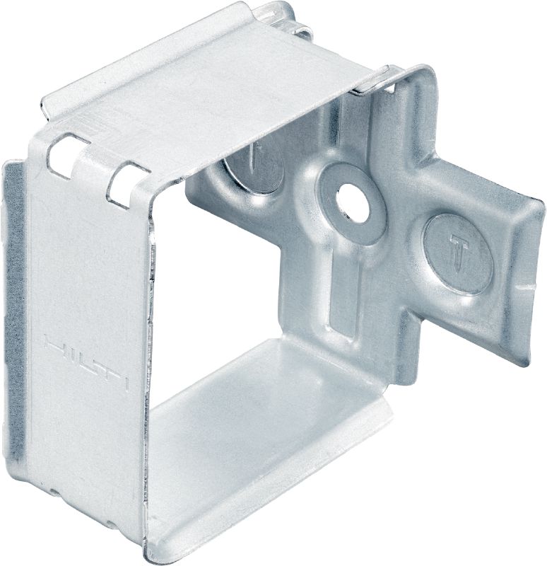 Bild 1 von 7: X-ECH-FE MX Metall-Kabelhalter Metallsammelbehälter zur Verwendung mit magazinierten Nägeln oder Dübeln in Decken oder Wänden