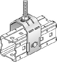 Flache Unterlegscheibe DIN 125 M10 feuerverzinkt Feuerverzinkter Verbinder zur Befestigung von Gewindestangen M12 (1/2) und M20 (3/4) an MI Montageträgern Anwendungen 1