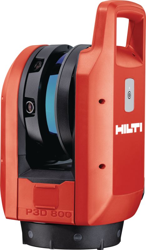 Hilti P3D 800 Laserscanner 3D-Laserscanner für die Realitätserfassung auf Baustellen; erstellt schnelle und genaue Punktwolken und lässt sich in gängige Bemessungssoftware integrieren