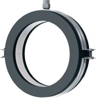 MRP-RPC Kälterohrschelle mit Schnellverschluss Verzinkte Rohrschelle für hohe Produktivität in Kältetechnik- und Kaltwasseranwendungen mit einer Dämmschichtstärke von 19 mm