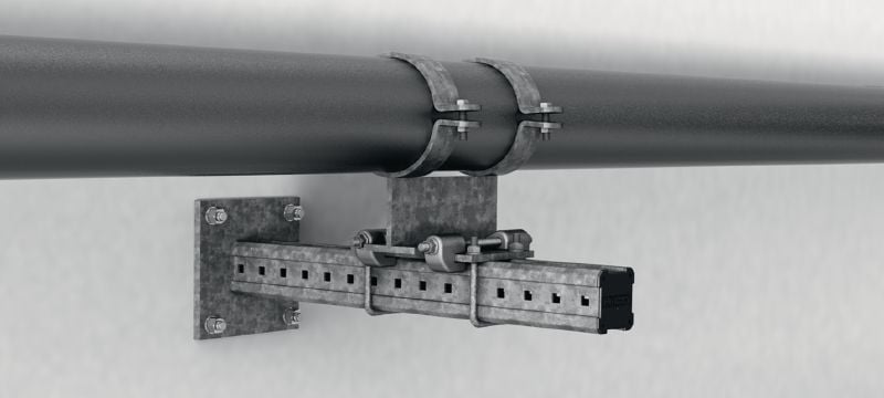 MIB-CDH Feuerverzinkte Grundplatte zur Befestigung von MI Montageträgern auf Beton Anwendungen 1