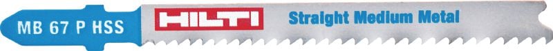 Stichsägeblatt für Metall (HSS) Einfaches Stichsägeblatt für wirtschaftliche und glatte Schnitte in mittelstarken Metallplatten (bis 6 mm)