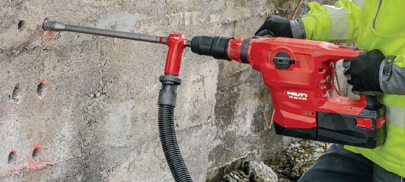 Akku-Bohrhammer TE 60-A36 Hochleistungsfähiger SDS Max Akku-Kombihammer mit Aktiver Vibrationsreduktion (AVR) und elektronischer Schnellabschaltung ATC (Active Torque Control) für schwere Bohr- und Meißelarbeiten in Beton Anwendungen 1