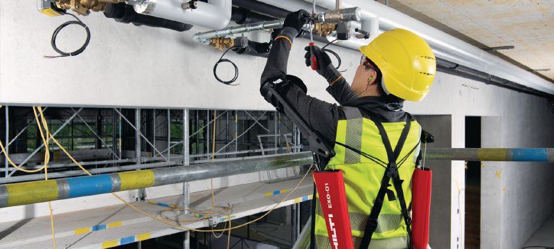 Überkopf-Exoskelett EXO-O1 Passives Exoskelett, das die Belastung der Schultern und Arme bei Überkopfarbeiten reduziert Anwendungen 1