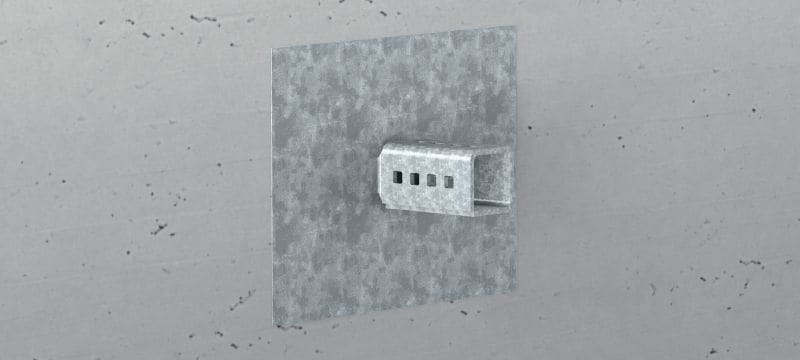 MIC-SC Feuerverzinkter Verbinder zur Verwendung mit MI Grundplatten, die eine freie Ausrichtung des Montageträgers erlauben Anwendungen 1