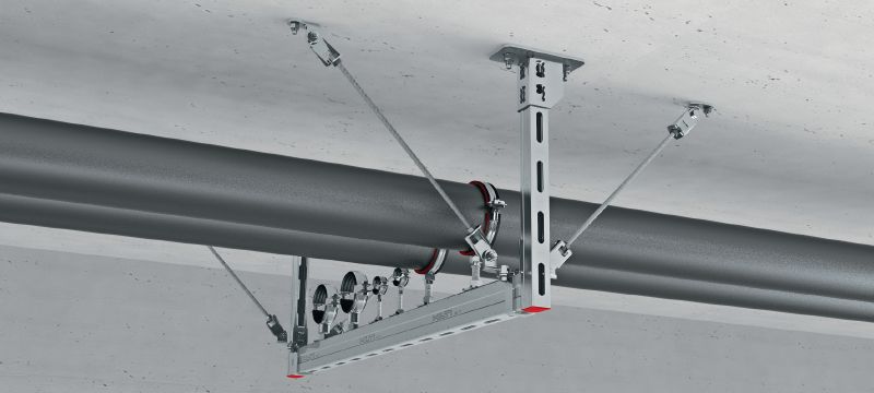 MQS-AB Galvanisch verzinkter vormontierter Gewindestangenverbinder mit hoher Montageflexibilität für eine Reihe von seismischen Anwendungen Anwendungen 1