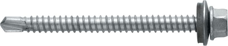 Metallbau-Selbstbohrschrauben S-MD 43 S Selbstbohrschraube (A2 rostfrei) mit 14-mm-Unterlegscheibe für mitteldicke Metall–Metall-Befestigungen (bis 6 mm)