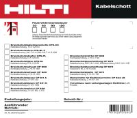 Ausführungsschild Kombischott QR 