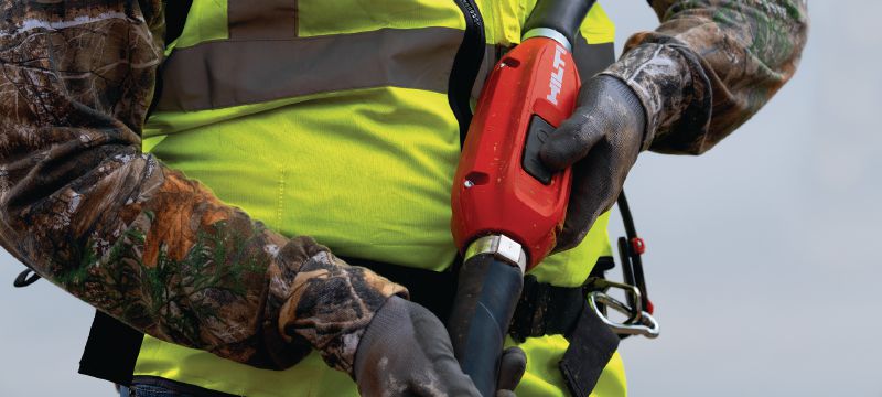 NCV Betonrüttler Innenrüttler zur Verwendung mit Hilti NCV 10-22 Akku-Betonrüttlern mit Rückentragevorrichtung (Nuron Akkuplattform) Anwendungen 1