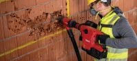 TE 500-22 SDS-Max Akku-Meißelhammer Kabelloser SDS Max (TE-Y) Abbruch- und Meißelhammer für Meißelarbeiten in Beton oder Mauerwerk, mit aktiver Vibrationsreduktion (Nuron Akku-Plattform) Anwendungen 4
