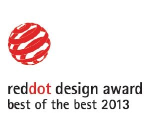                Dieses Produkt wurde mit dem Red Dot Design Award „Best of the Best“ ausgezeichnet.            