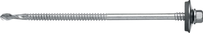 Sandwichpaneelschrauben S-CD 75 GS Sandwichpaneelschraube (A2 rostfrei) mit 22-mm-Unterlegscheibe und Stützgewinde für dicke Stahlunterkonstruktionen (bis 15 mm)