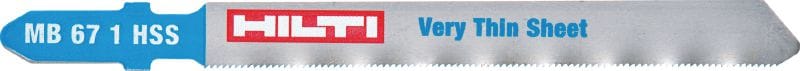 Stichsägeblatt für Feinblechzuschnitte Einfaches Stichsägeblatt für glatte Schnitte in Dünnblech (0,5 bis 1,5 mm)